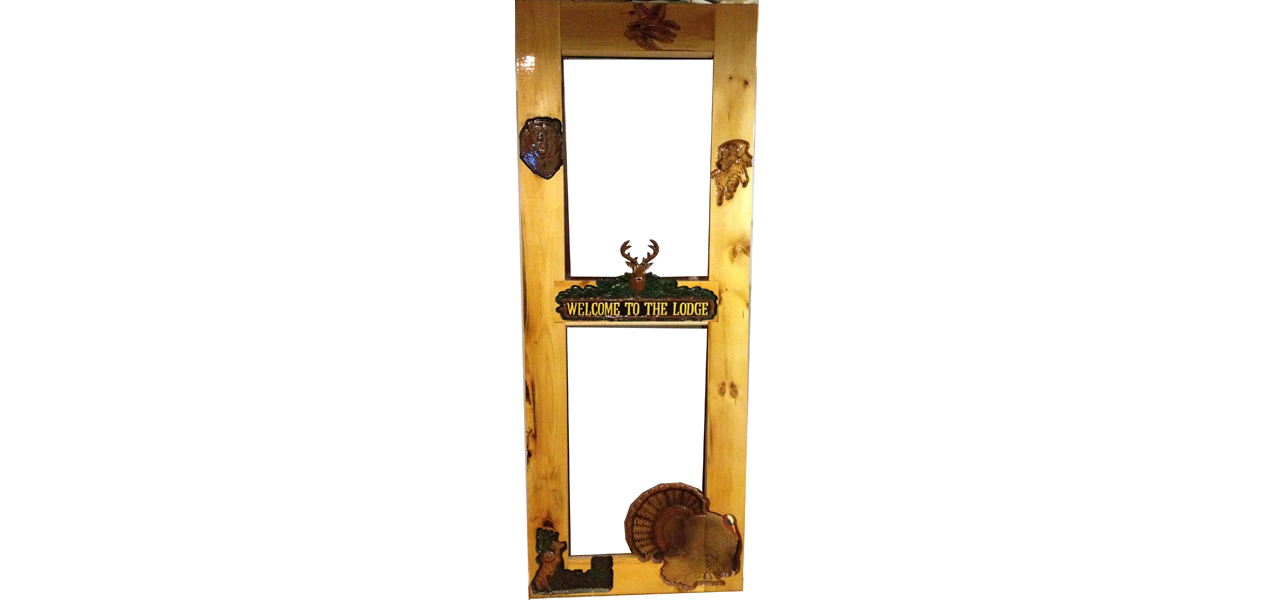 Welcome to the Lodge screen door